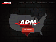 Tablet Screenshot of apmfuel.com